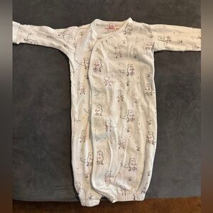 Magnetic Me White Baby Gown NB-3m